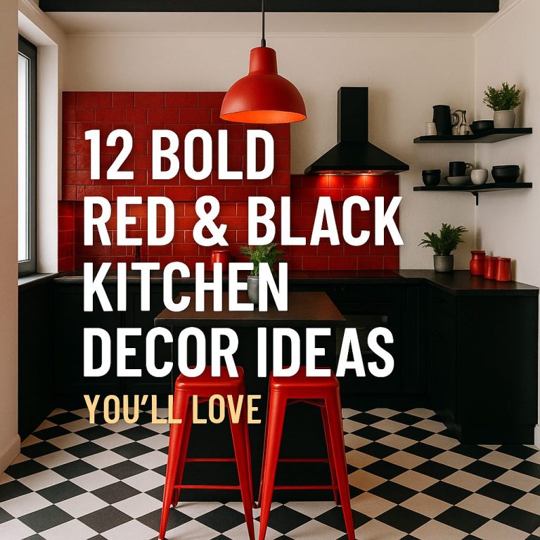 12 Stunning Red and Black Kitchen Decor Ideas for a Bold Makeover