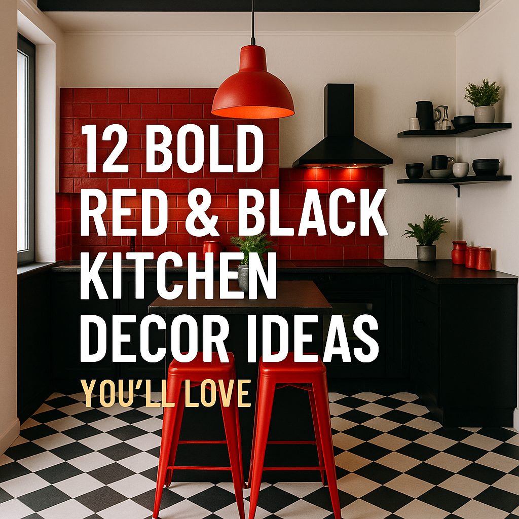12 Stunning Red and Black Kitchen Decor Ideas for a Bold Makeover
