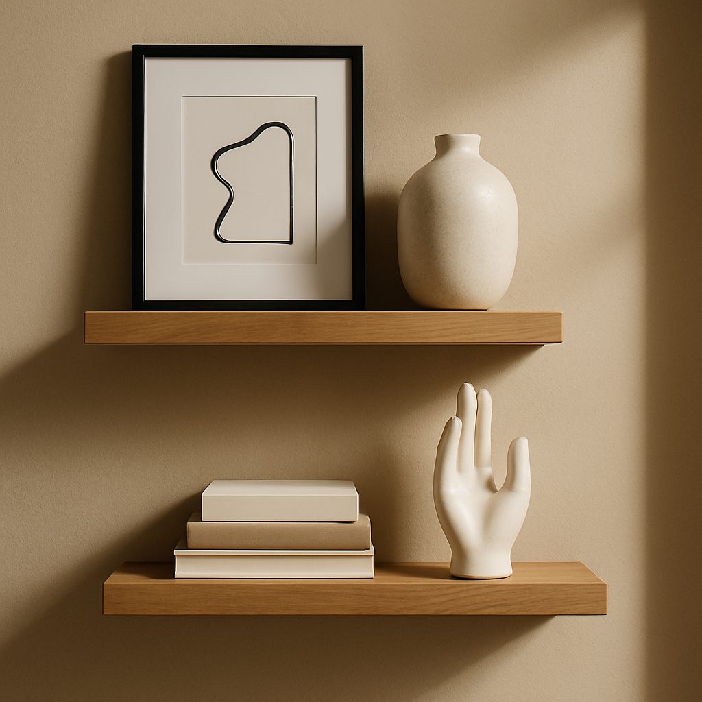 A Floating Shelf Moment That Speaks in Shadows