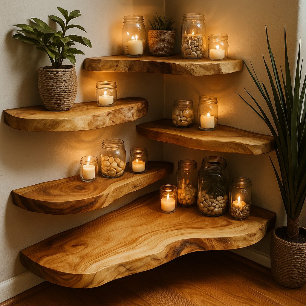 Candlelight and curves in a quiet corner