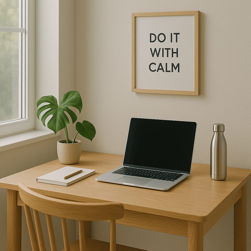 Work corner with quiet clarity