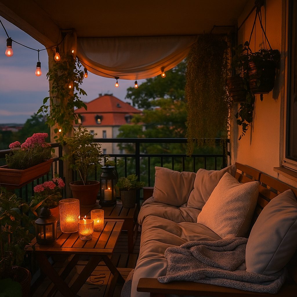 twilight balcony glow