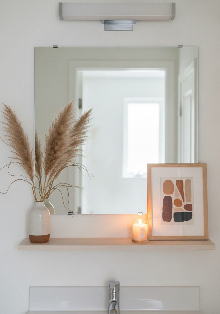 https://decorareas.com/wp-content/uploads/2025/07/Shelf-below-mirror-with-dried-flowers-and-framed-art-in-cozy-bathroom.jpg