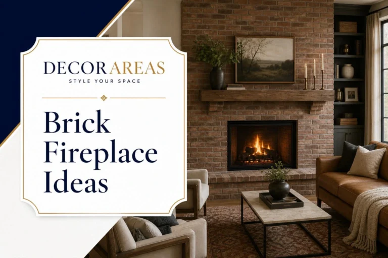 living room brick fireplace ideas