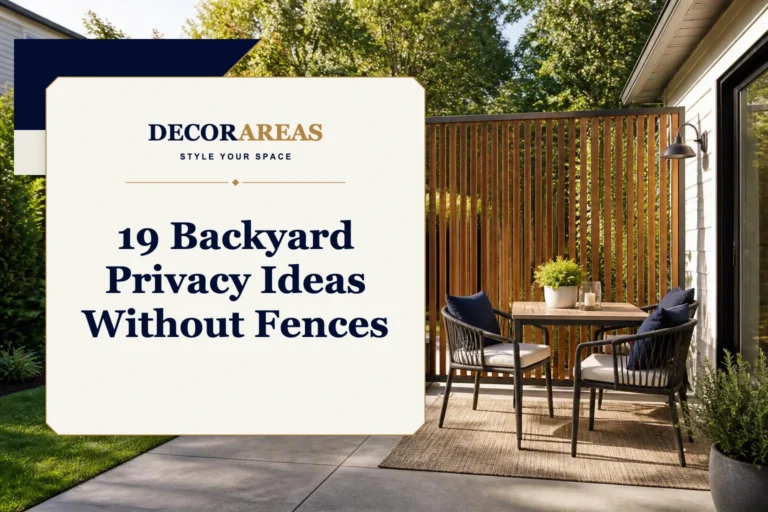 how to create backyard privacy without a fence