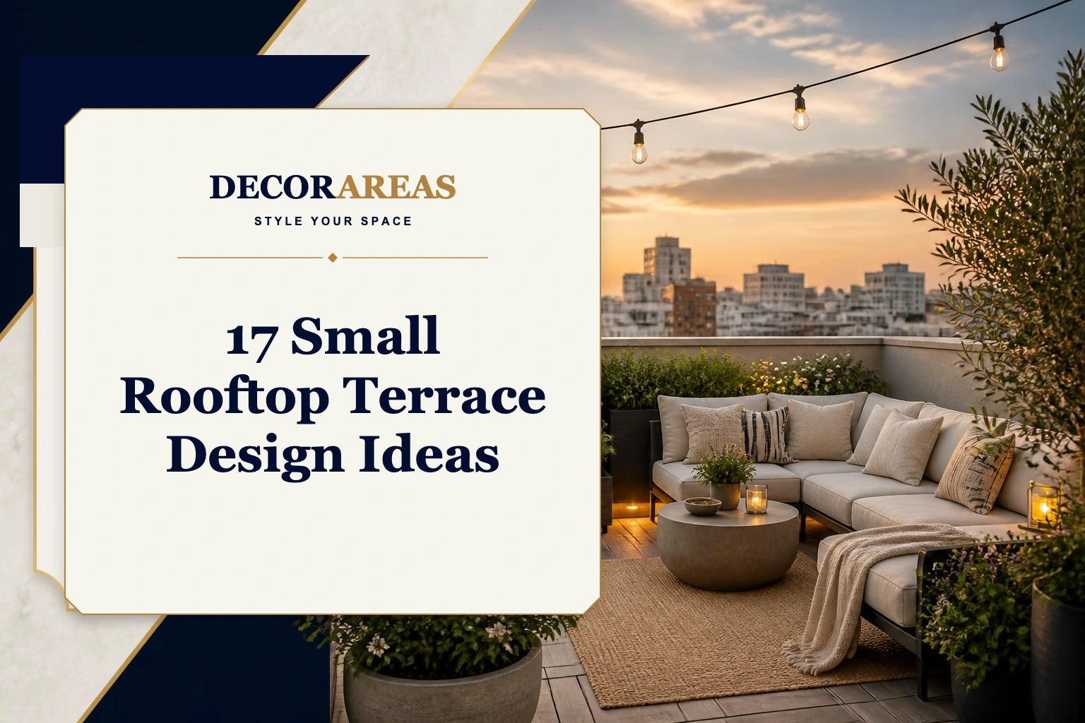 small rooftop terrace design